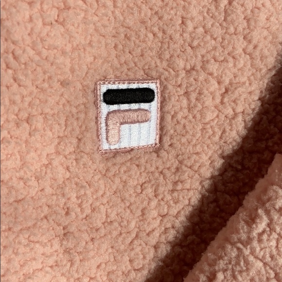FILA Pink Sherpa Hoodie - Picture 2 of 4